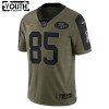 Maillot Enfant San Francisco 49ers George Kittle 85 Nike 2021 Salute to Service